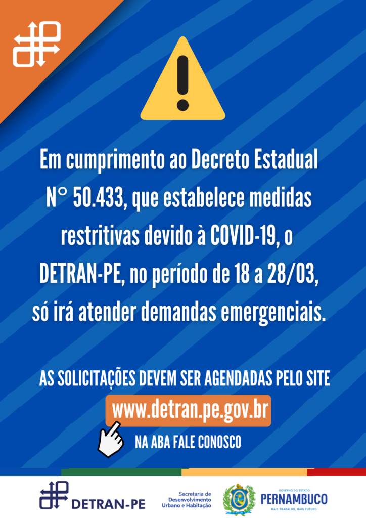 Atendimento no Detran-PE