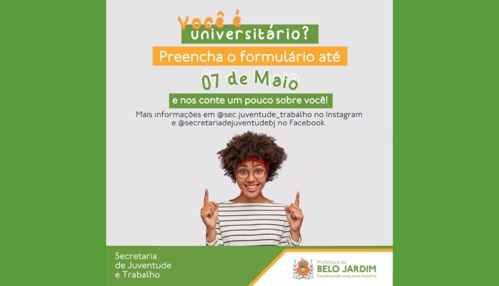 Prefeitura de Belo Jardim cria formulário online para saber o quantitativo de universitários e suas demandas