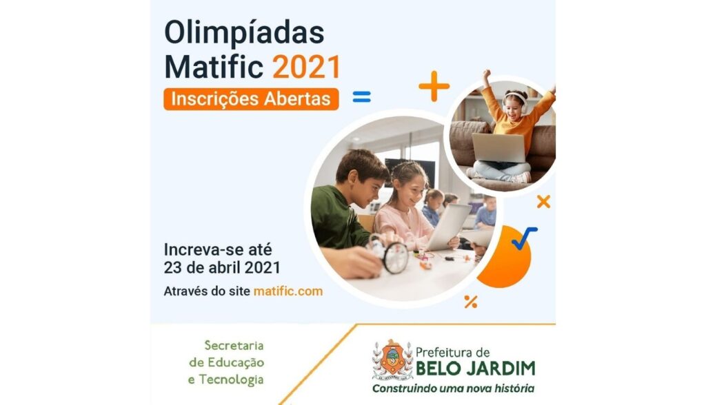 Escolas do município poderão participar das Olimpíadas do Matific