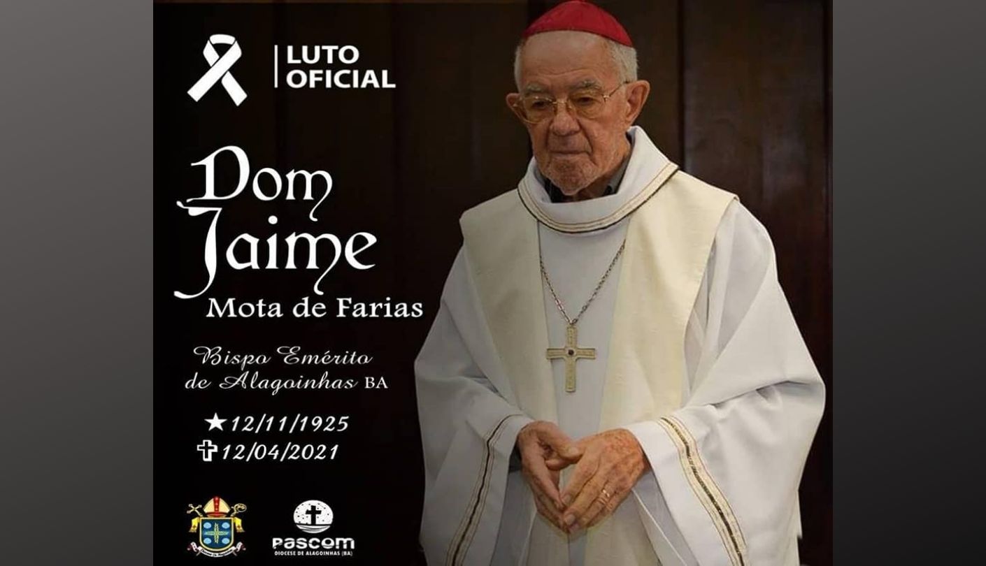 Morre Dom Jaime Mota de Farias bispo emérito de Alagoinhas (BA)