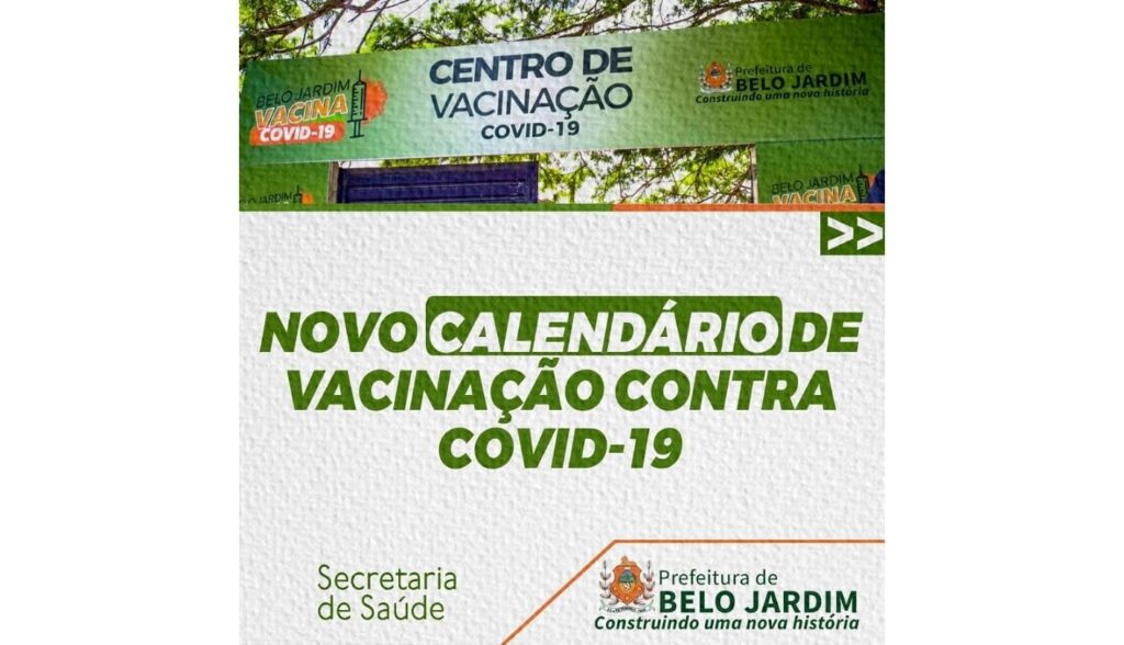 Belo Jardim avança de fase e vacinação contra a Covid-19 chega para idosos de 63 e 64 anos