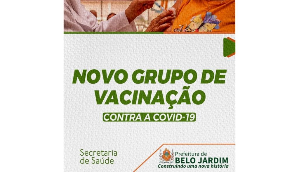 Belo Jardim esclarece esquema vacinal para pessoas com comorbidades