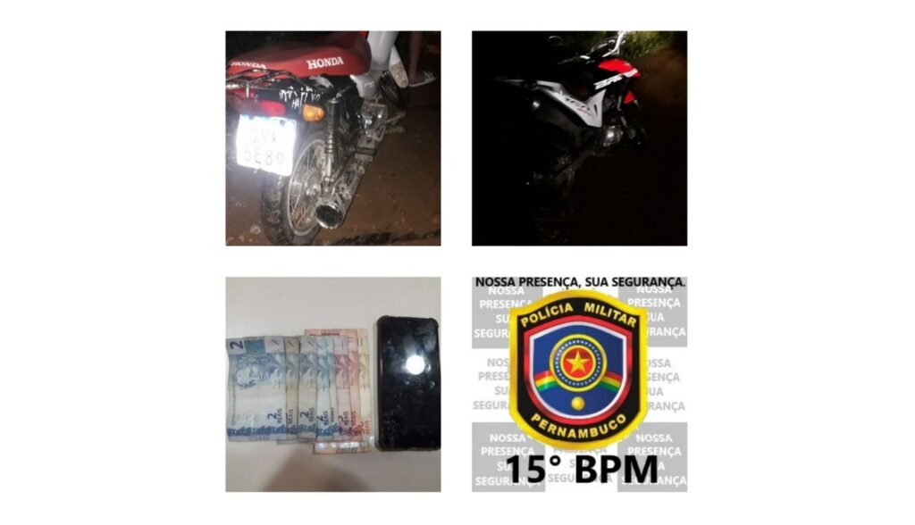 Policiais do 15°BPM recupera moto roubada em Tacaimbó