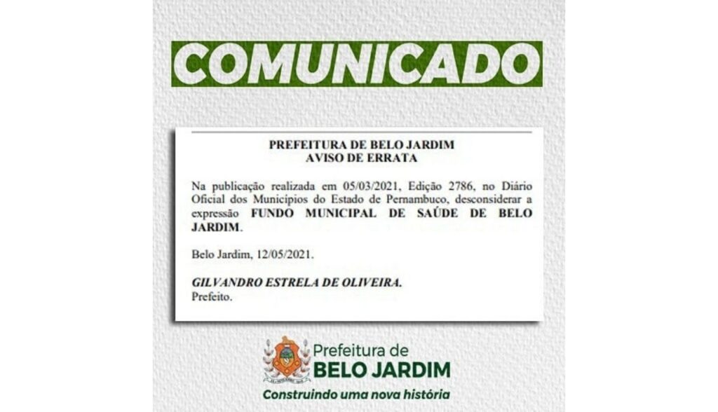 Nota de esclarecimento