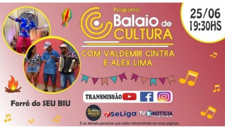 Forró de seu Biu no programa Balaio de cultura e conversas