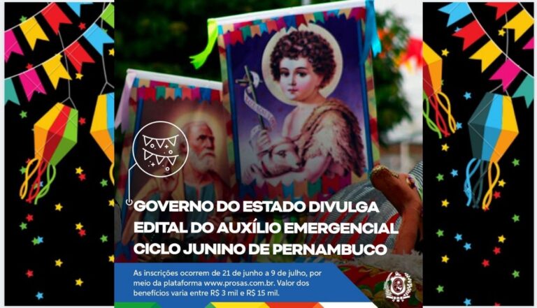 Pernambuco anuncia inscrições para auxílio emergencial para artistas e grupos que atuam no ciclo junino