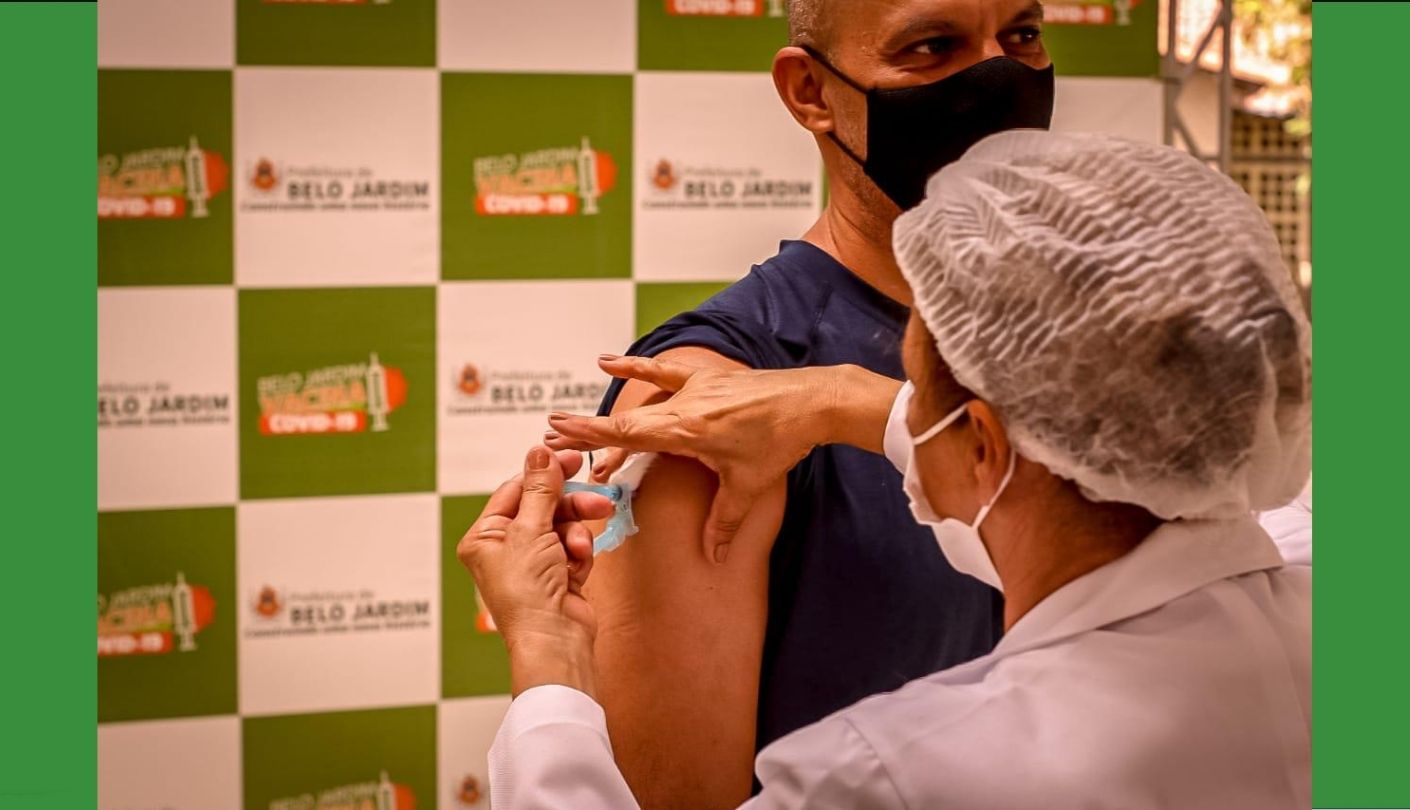Belo Jardim utiliza 100% das doses enviadas para vacinação D1 contra Covid-19