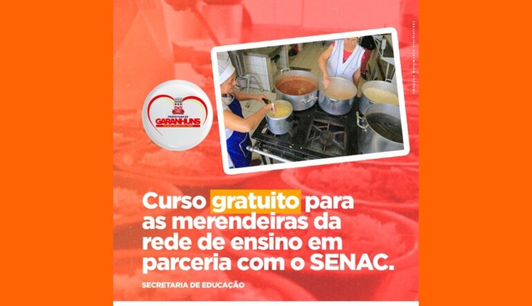 Prefeitura de Garanhuns oferece curso gratuito para merendeiras da Rede Municipal de Ensino