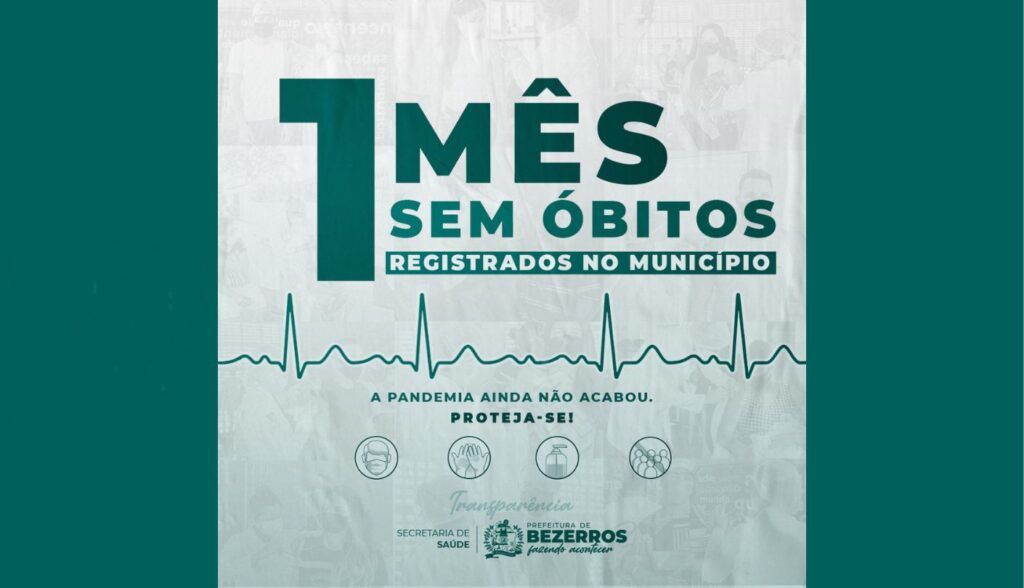 Bezerros completa um mês sem registro de óbitos pela covid-19 no município