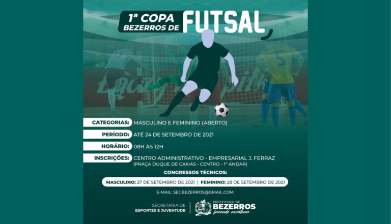 Secretaria de Esportes e Juventude realiza 1ª copa Bezerros de Futsal