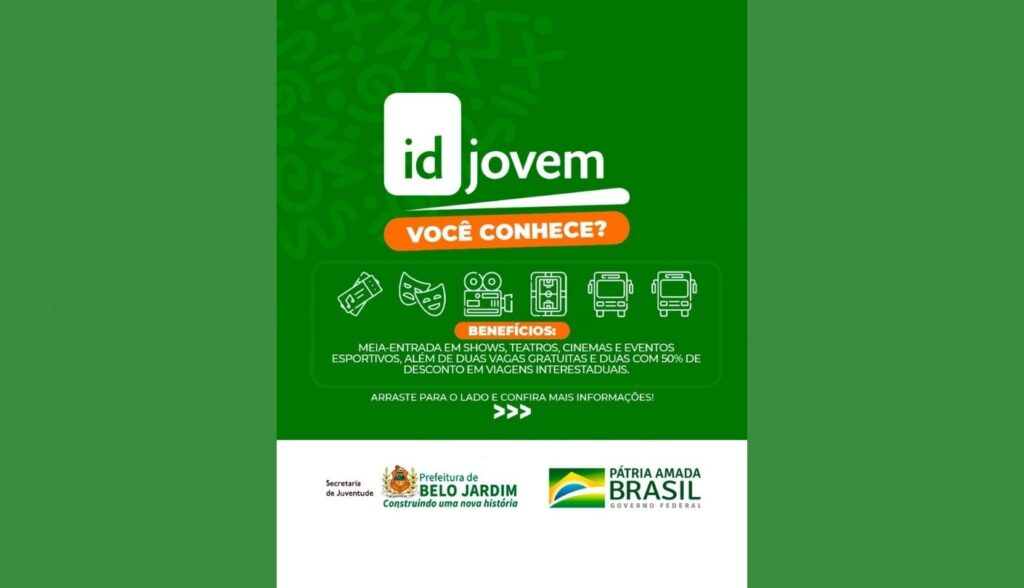 Secretaria de Juventude realiza serviços de emissão da ID Jovem em Belo Jardim que garante benefícios para a classe