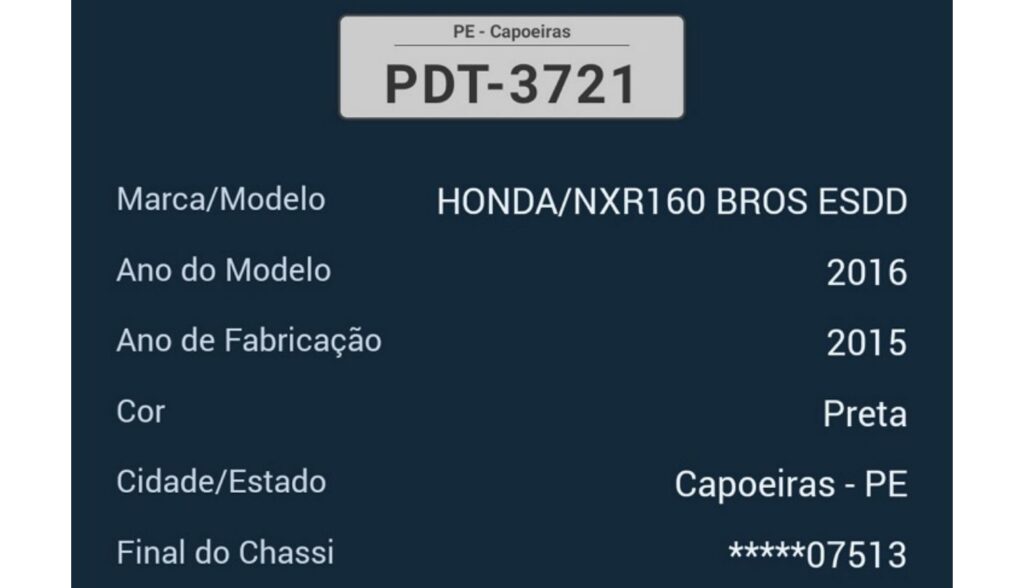 Mais uma moto foi tomada de assalto na zona rural de Capoeiras