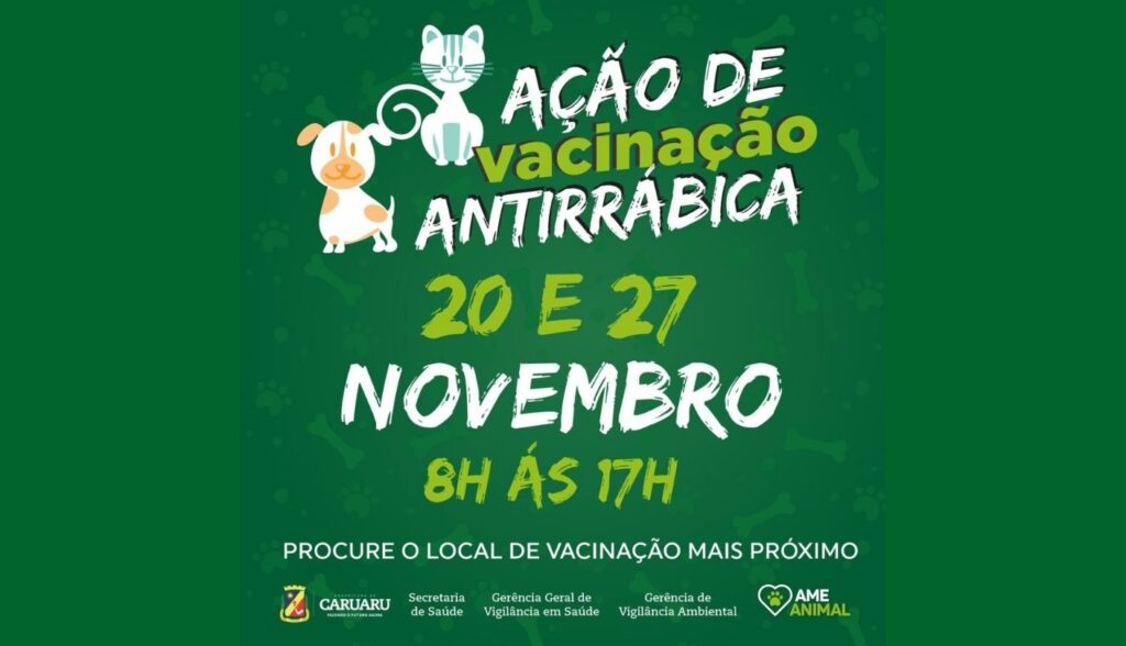 Prefeitura de Caruaru inicia campanha de 'Vacinação Antirrábica'