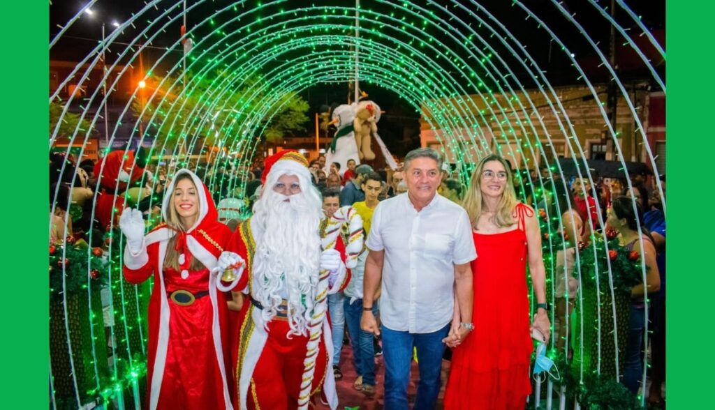 Roberto Asfora e Mônica Asfora realizam abertura do Natal dos Sonhos