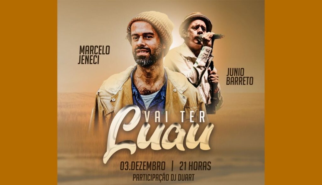 Marcelo Jeneci e Junio Barreto se apresentam em 'Luau' em Caruaru