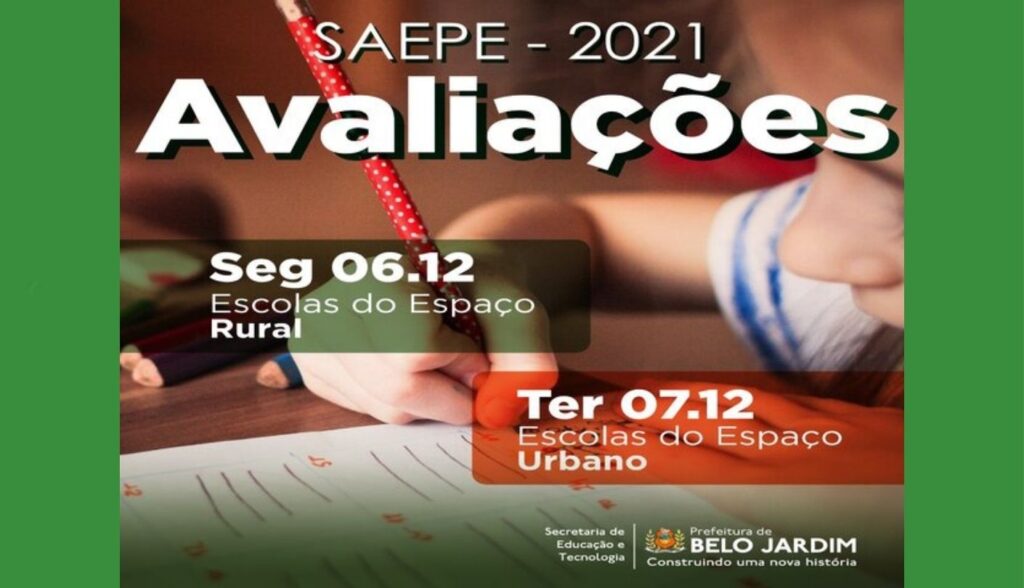 Estudantes do Sistema Municipal de Ensino participam do SAEPE 2021; confira