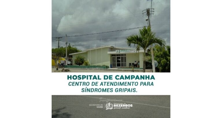 Secretaria de Saúde de Bezerros inicia atendimentos de síndrome gripal no hospital de campanha