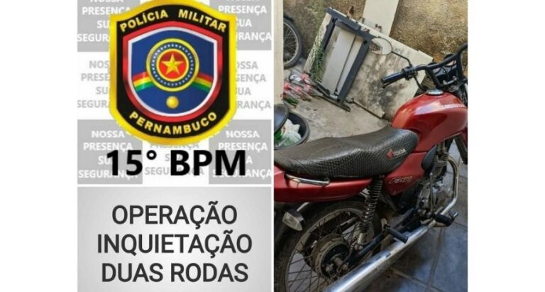 Moto roubada é encontrada as margens da BR-423, em Cachoeirinha