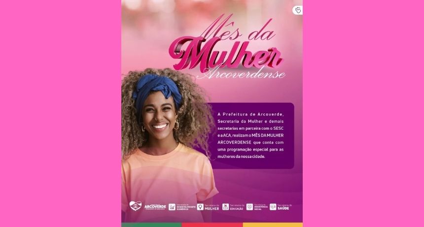 Prefeitura de Arcoverde divulga programação especial para mulheres durante mês de março