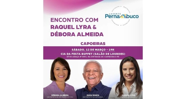 Débora Almeida e Raquel Lyra levam Movimento Levanta Pernambuco para Capoeiras