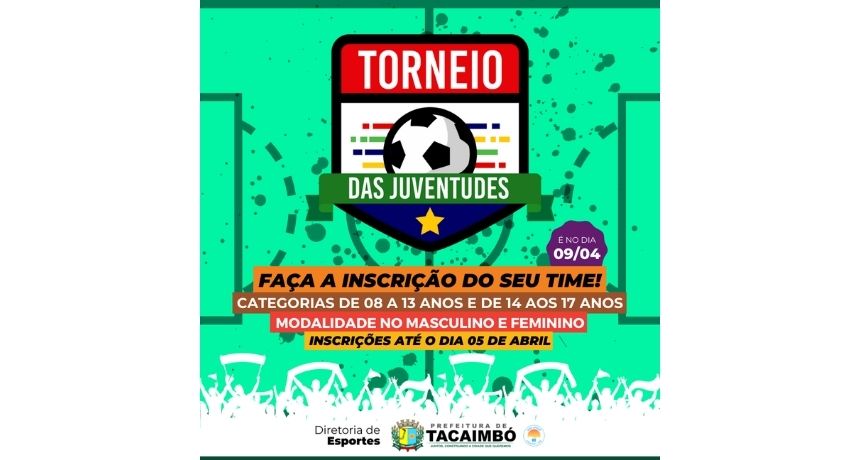 Prefeitura de Tacaimbó realiza mais uma edição do Torneio das Juventudes