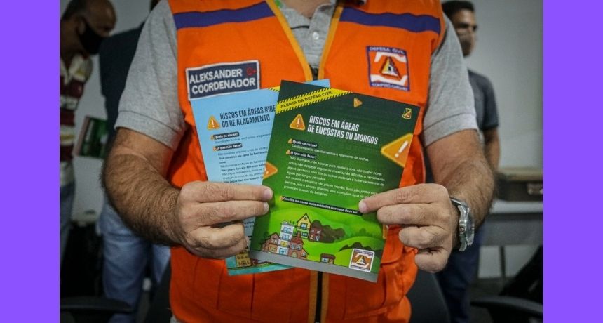 Defesa Civil de Caruaru reforça cuidados para os moradores dos morros e encostas em dias de chuva