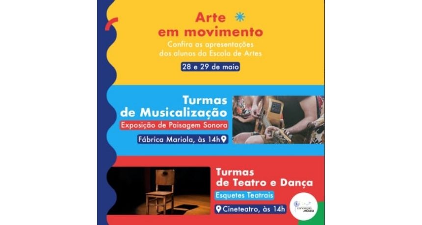 Projeto Arte em Movimento, desenvolvido pela Moura por meio do Instituto Conceição Moura, realiza apresentações culturais neste final de semana