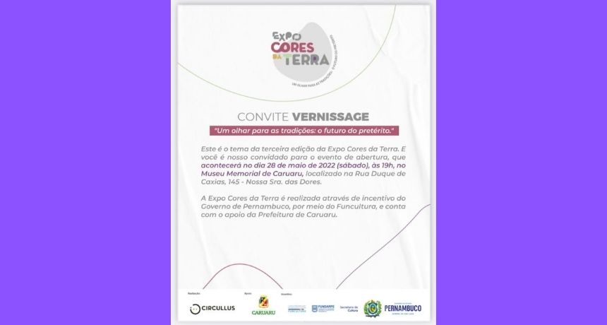 Expo Cores da Terra tem início neste sábado, 28