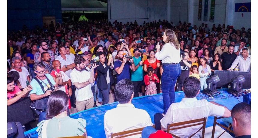 Marília Arraes recebe apoio de Ridete Pellegrino, prefeita de Jaqueira, na Zona da Mata Sul