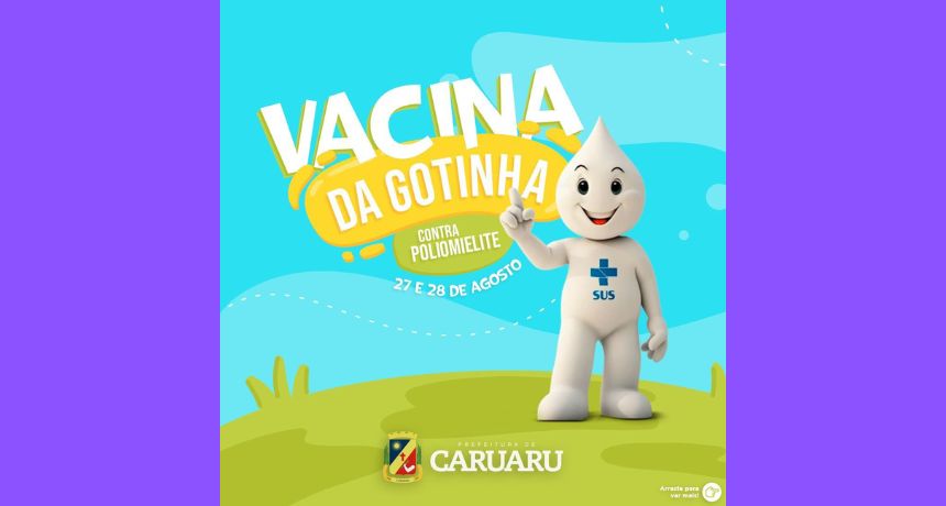 Ação de vacinação de Poliomielite é realizada em Caruaru