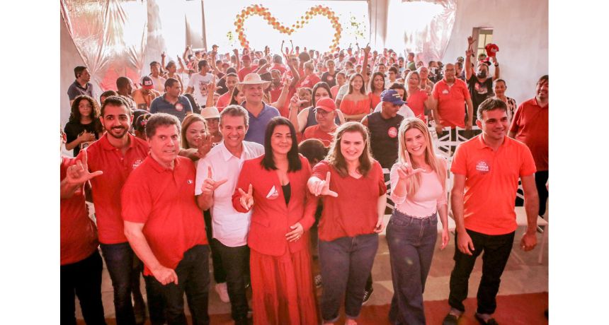 Em Condado, Marília participa de grandioso ato com Lula Cabral e Fabíola Cabral