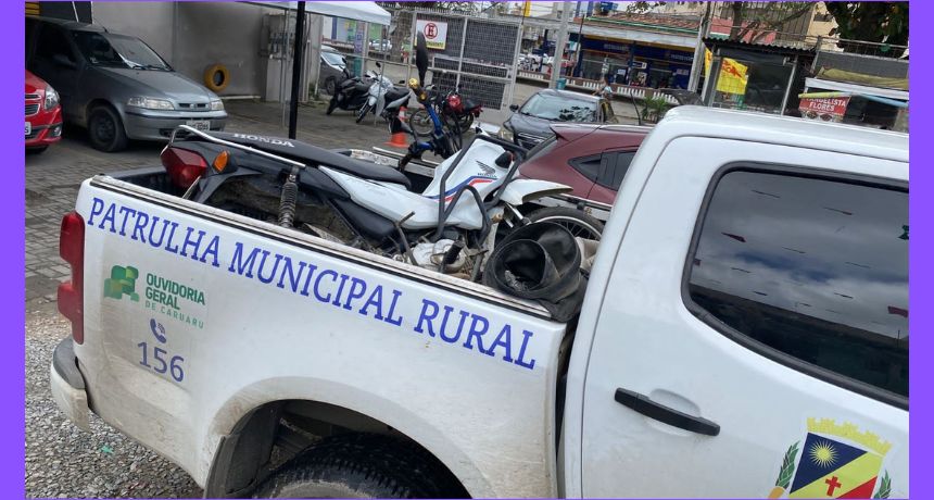 Patrulha Rural da Guarda Municipal de Caruaru apreende moto roubada