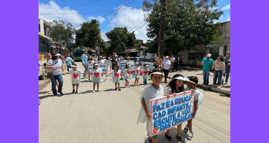 Estudantes da rede municipal da Vila Murici realizam desfile cívico