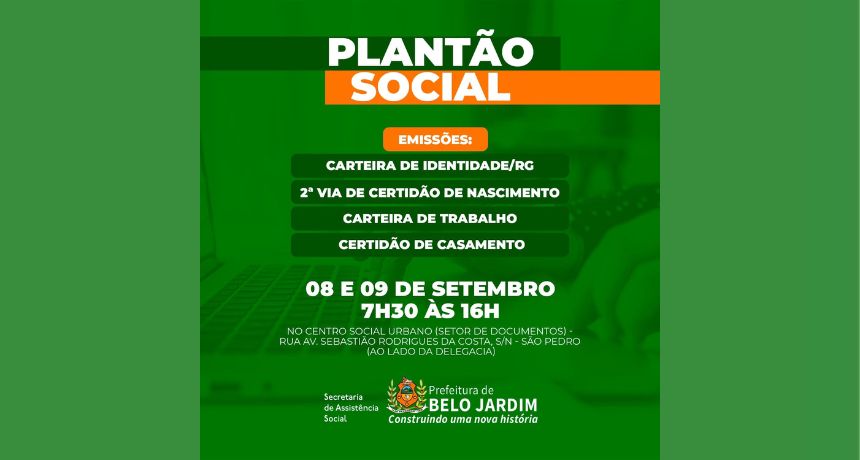 Prefeitura de Belo Jardim realiza Plantão Social para emissão de documentos