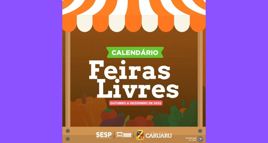 Prefeitura de Caruaru divulga novo calendário de feiras livres