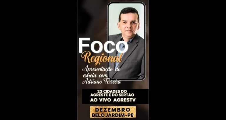 TVONLINE: Programa Foco Regional na AgresTV de Belo Jardim