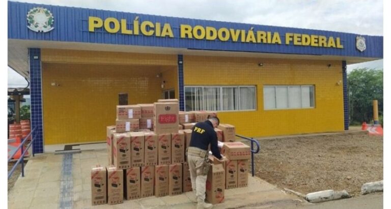 PRF apreende 275 mil maços de cigarro contrabandeado em Serra Talhada