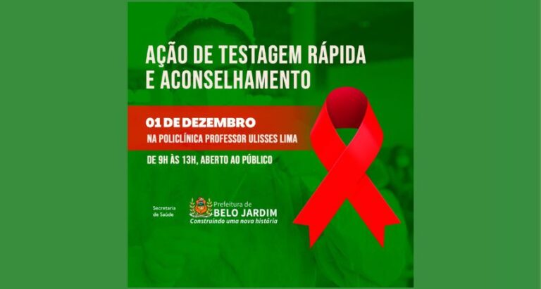 Prefeitura de Belo Jardim realiza “Dezembro Vermelho” com ações de prevenção a HIV/Aids