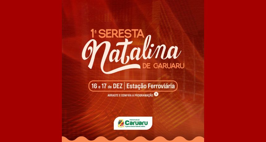 Primeira Seresta Natalina é realizada na Estação Ferroviária de Caruaru com shows gratuitos