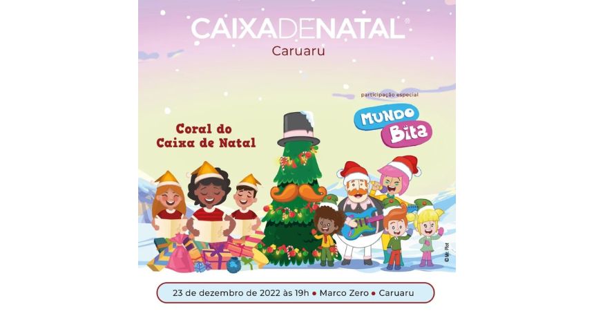 Espetáculo 'Caixa de Natal' e show do Mundo Bita são realizados em Caruaru nesta sexta-feira (23)