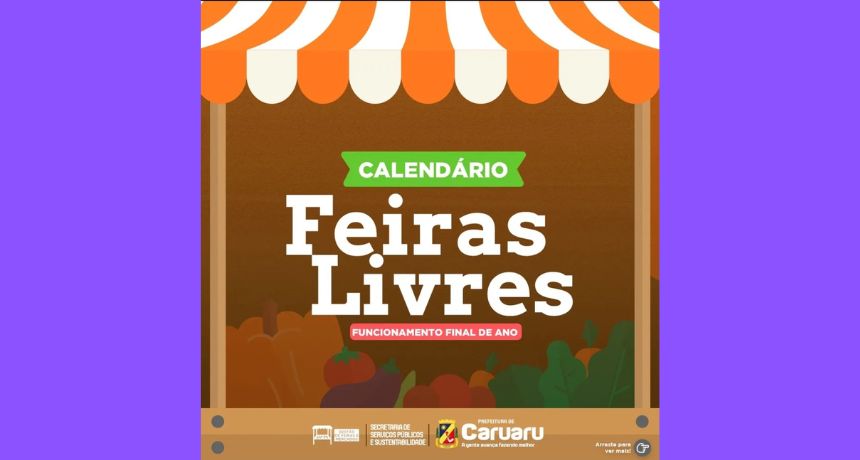 Feiras livres de Caruaru têm horários modificados no Natal e Réveillon; confira o calendário