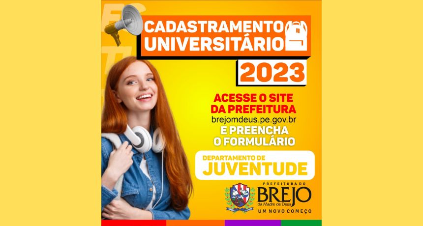 Departamento da Juventude realiza cadastramento universitário