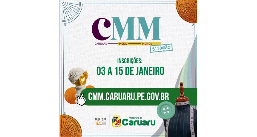 'Caruaru Moda Mundo' abre inscrições para a quinta edição; saiba como se inscrever