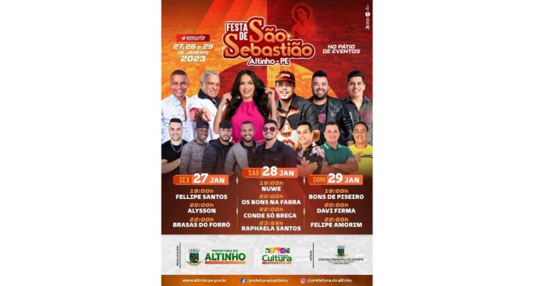 Festa de São Sebastião é realizada nesta sexta-feira em Altinho