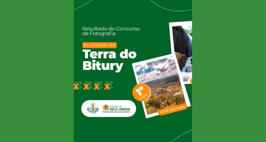 Prefeitura de Belo Jardim e Comdema divulgam resultado do 1º Concurso de Fotografia “As belezas da Terra do Bitury