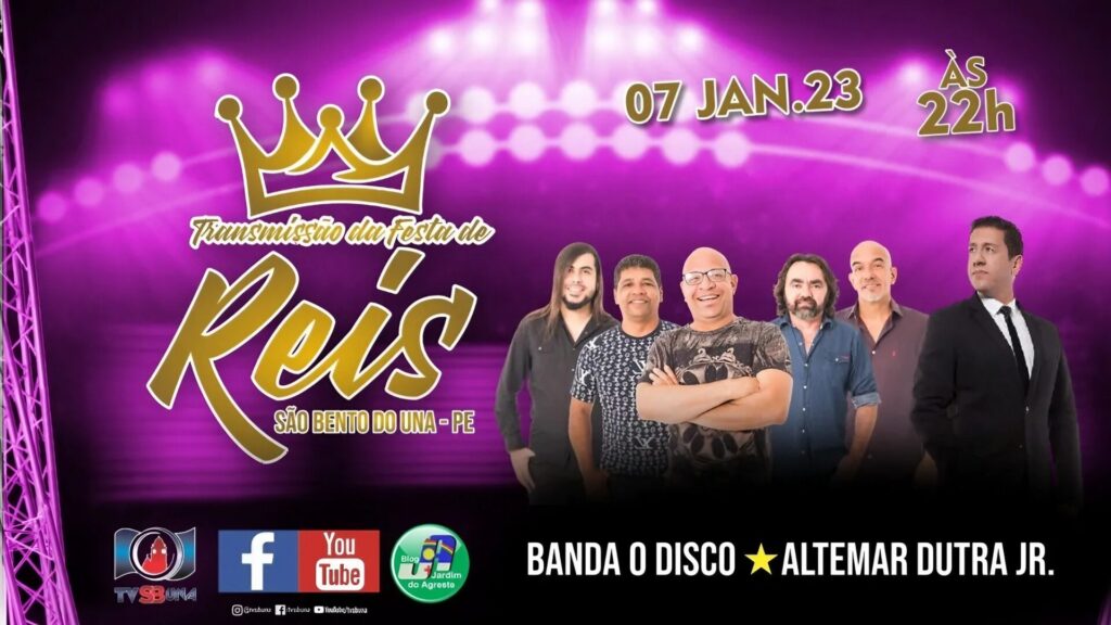 Assista AO VIVO: – Festa de Reis – Altemar Dutra Jr e Banda O Disco