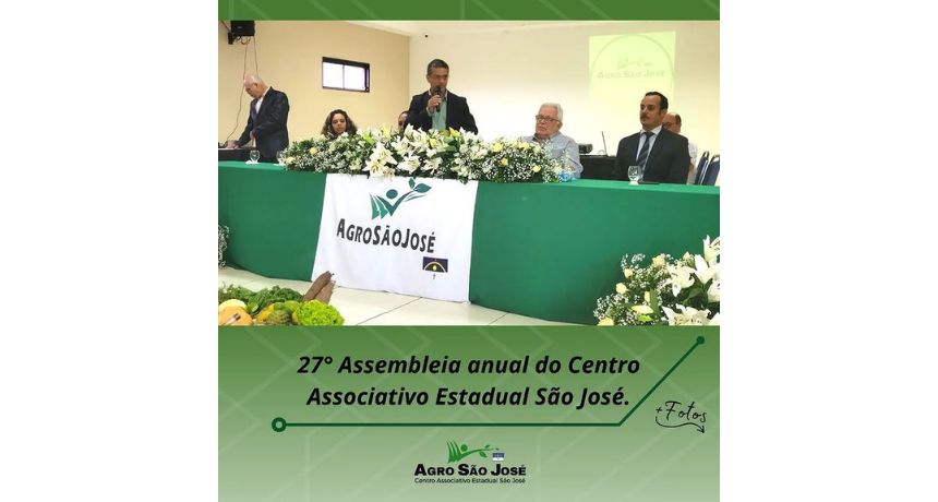 Neste domingo, 05 de fevereiro, aconteceu em formato híbrido a 27° Assembleia anual da Agro São José.