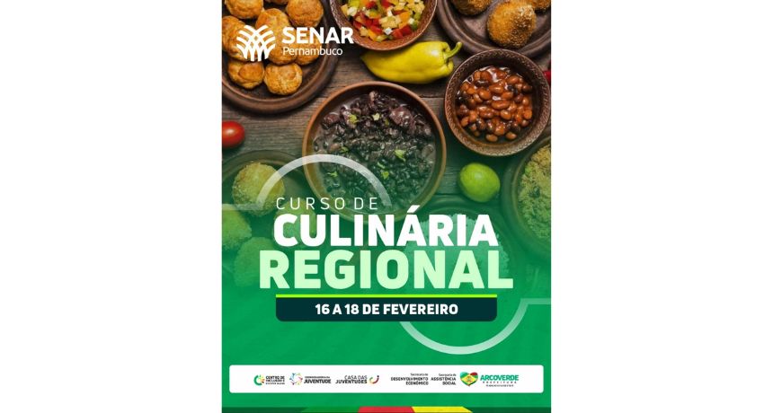 Curso gratuito de culinária regional é oferecido em Arcoverde