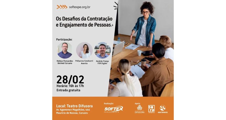 Evento gratuito debate sobre desafios da contratação e engajamento