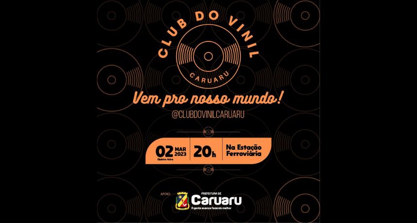 1° Encontro do Club do Vinil acontece nesta quinta-feira (2), em Caruaru